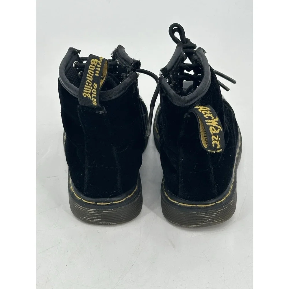 Dr. Martens Bunny Lace Up Zip Boots‎ Toddler Size 7 Black